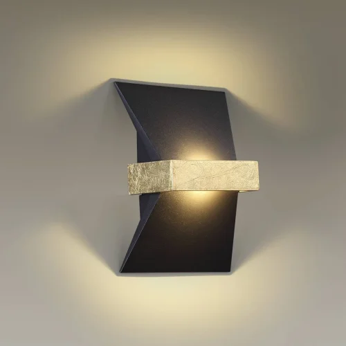 Бра LED Bilbao 3835/7WL Odeon Light бронзовый чёрный на 1 лампу, основание бронзовое чёрное в стиле современный хай-тек минимализм фото 4